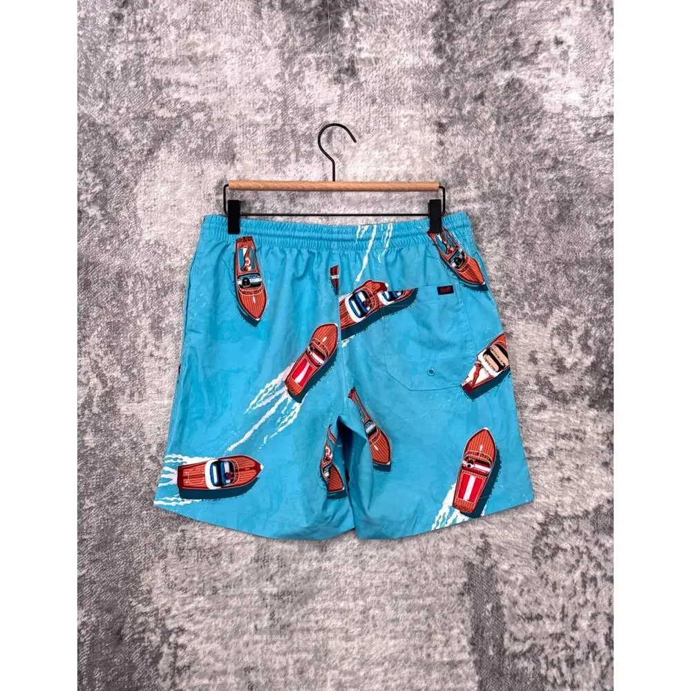 RSVLTS Shorts Medium Mens Lake Como Boats Hybrid Swim